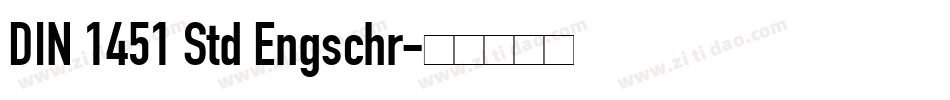 DIN 1451 Std Engschr字体转换